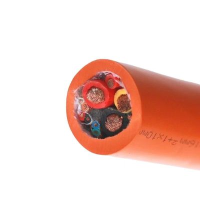 購入 丸い電気自動車充電ケーブル 急速充電と安全操作 online manufacture