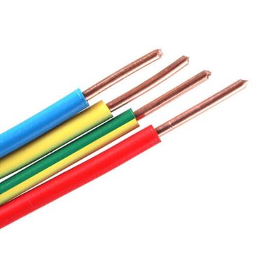 カスタマイズされたカラーPVC隔熱ケーブル ハウスワイヤ 450/750V BV/BVR 1.5mm 2.5mm 4mm 6mm
