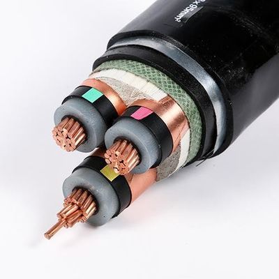 黒色 110kV XLPE 高電圧地下ケーブル 50mm 建設用