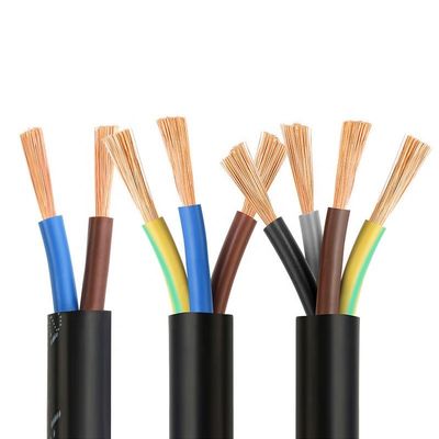 多導体柔軟ケーブル RVV/H05VV-F 2 3 4 コア電気ケーブル 電源ケーブル